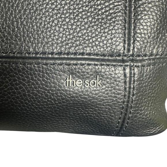 The Sak Black Leather Shoulder Bag Slouchy Soft Pebbled Everyday Purse - Picture 3 of 11